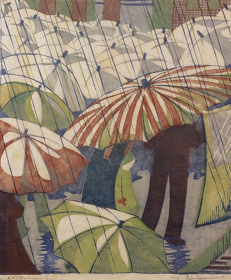 «Дождливый день» художницы Этель Спауерс